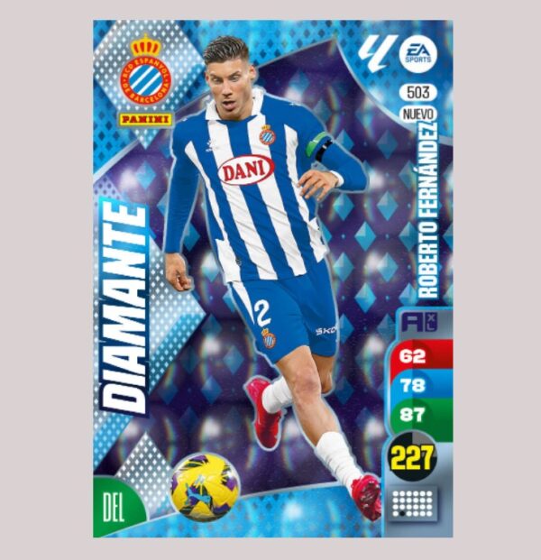 ROBERTO FERNÁNDEZ - DIAMANTE - RCD Espanyol - Nº503 - Adrenalyn XL 24/25 - Panini