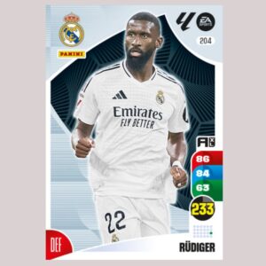 RÜDIGER - Real Madrid - Nº204 - Adrenalyn XL 24 25 - Panini