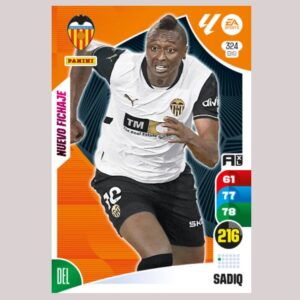 SADIQ - Valencia CF - Nº324 BIS - Adrenalyn XL 24/25 - Panini