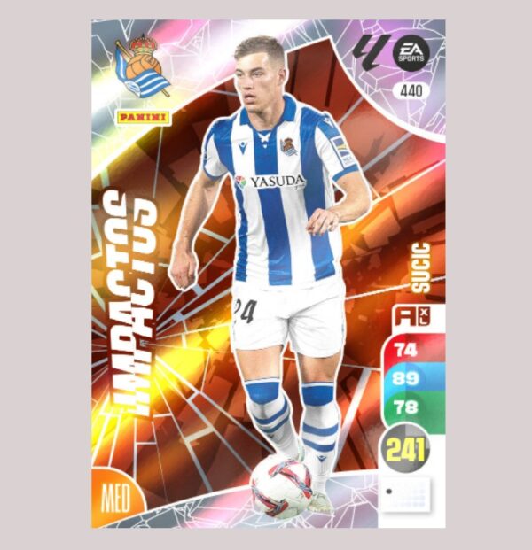 SUCIC - IMPACTOS - Real Sociedad - Nº440 - Adrenalyn XL 24/25 - Panini