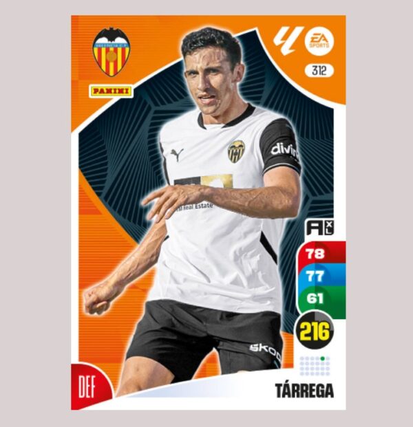 TÁRREGA - Valencia CF - Nº312 - Adrenalyn XL 24/25 - Panini