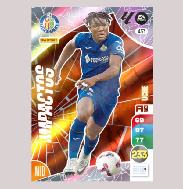 UCHE - IMPACTOS - Getafe CF - Nº437 - Adrenalyn XL 24/25 - Panini