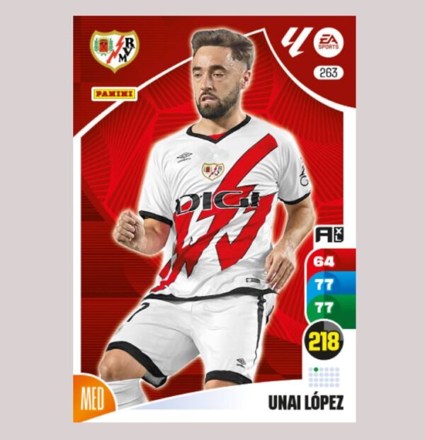 UNAI LÓPEZ - Rayo Vallecano - Nº263 - Adrenalyn XL 24/25 - Panini
