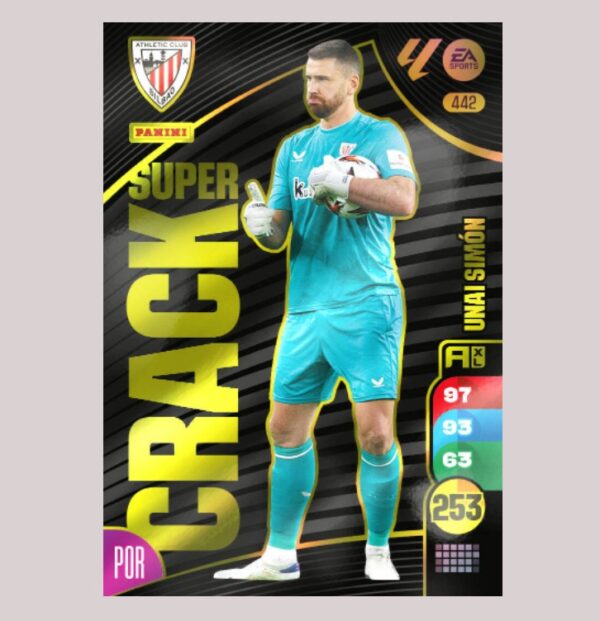 UNAI SIMÓN - SUPER CRACK - Athletic Club Bilbao - Nº442 - Adrenalyn XL 24/25 - Panini
