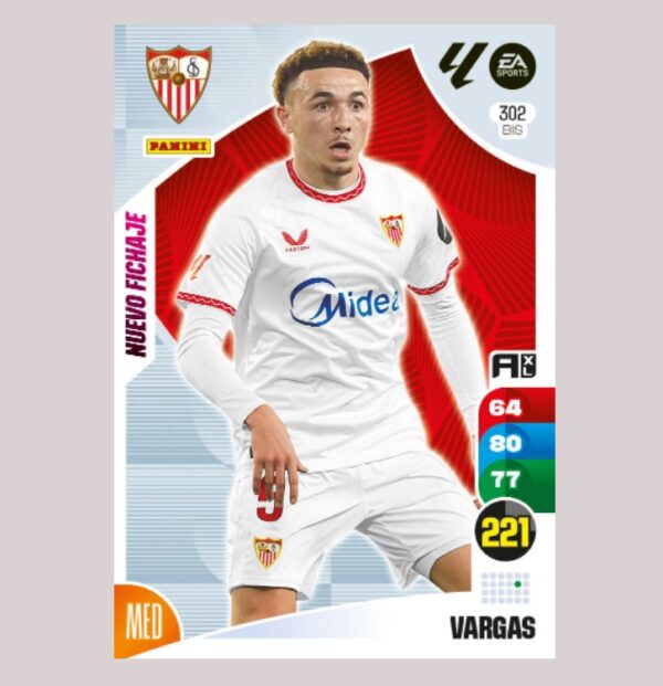 VARGAS - Sevilla FC - Nº302 BIS - Adrenalyn XL 24/25 - Panini