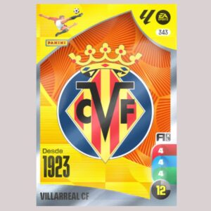 VILLARREAL CF - ESCUDO - Nº343 - Adrenalyn XL 24/25 - Panini