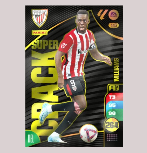 WILLIAMS - SUPER CRACK - Athletic Club Bilbao - Nº443 - Adrenalyn XL 24/25 - Panini