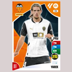 YAREK - Valencia CF - Nº314 - Adrenalyn XL 24/25 - Panini