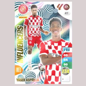 YASER ASPRILLA - INFLUENCERS - Girona FC - Nº423 - Adrenalyn XL 24/25 - Panini