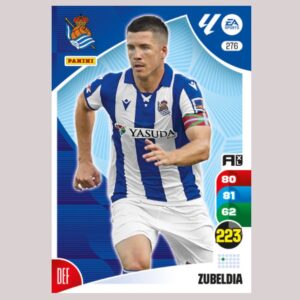 ZUBELDIA - Real Sociedad - Nº276 - Adrenalyn XL 24/25 - Panini