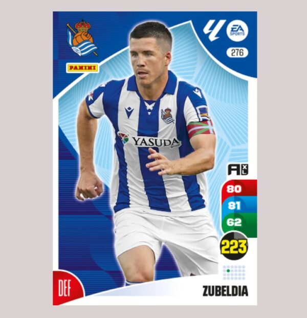 ZUBELDIA - Real Sociedad - Nº276 - Adrenalyn XL 24/25 - Panini