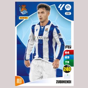 ZUBIMENDI - Real Sociedad - Nº280 - Adrenalyn XL 24/25 - Panini