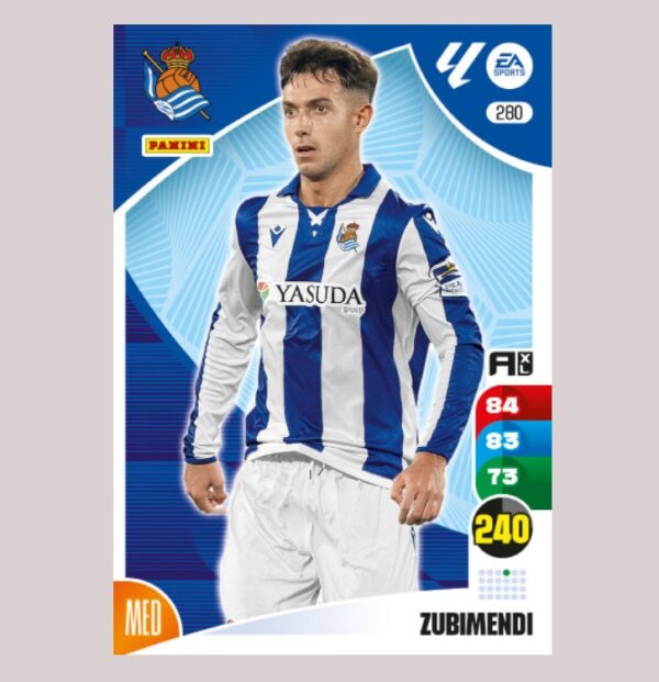ZUBIMENDI - Real Sociedad - Nº280 - Adrenalyn XL 24/25 - Panini