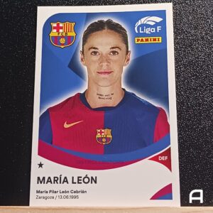 MARÍA LEÓN - FC Barcelona - Nº50A - Liga F 24/25 - Panini